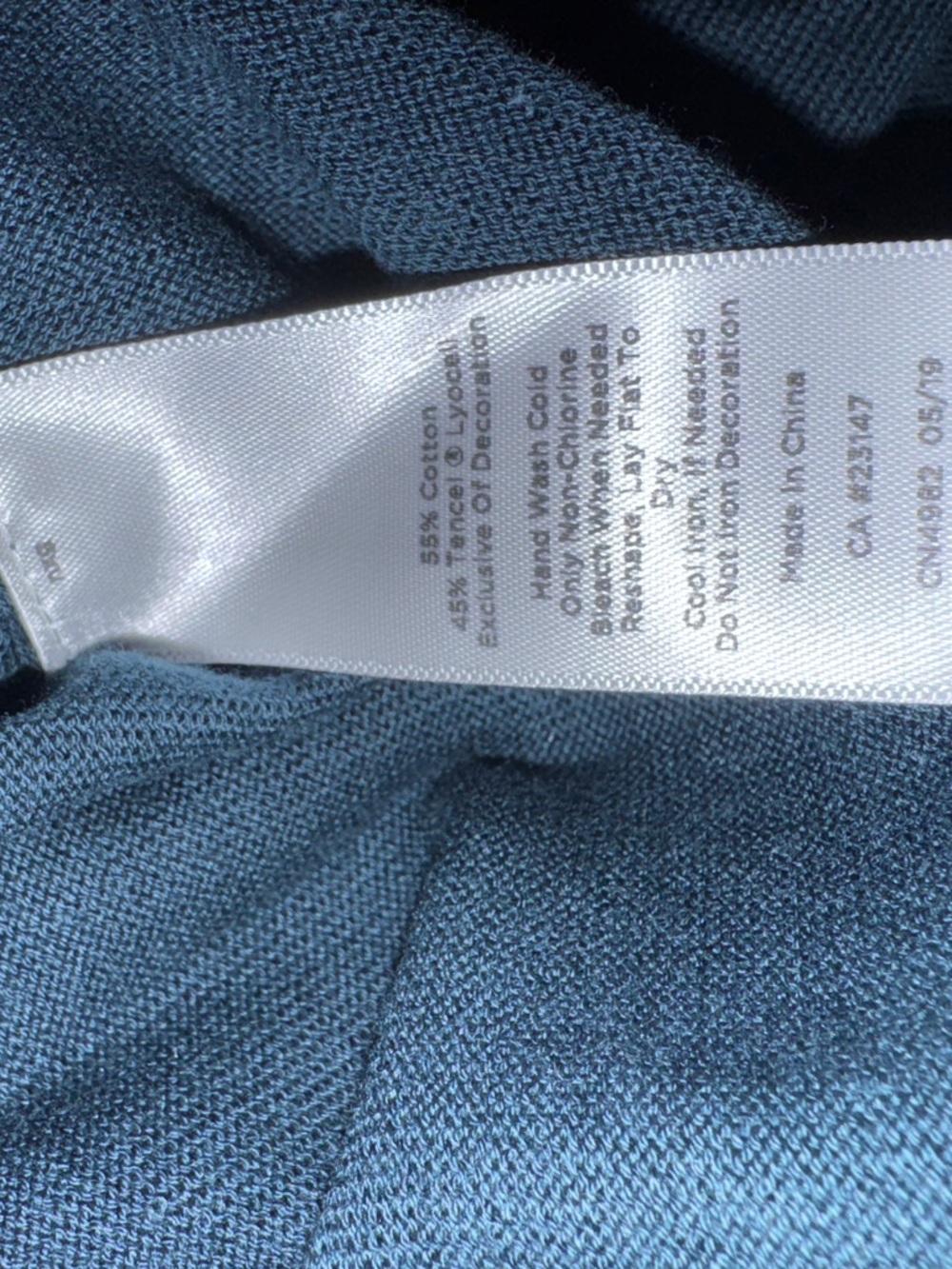 Talbots Blue Crewneck Sweater with rhinestone jewel owls, lightweight sz XL - Picture 11 of 12